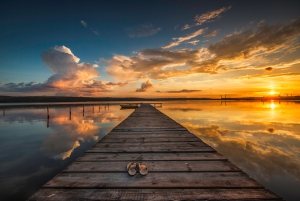 Small Dock and Boat at the lake